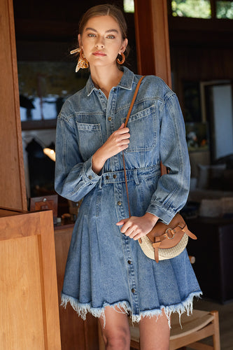 Easy Going Denim Mini Dress