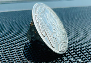 Handmade Silver Coin Ring