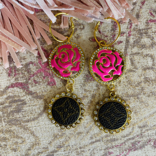 Rose Upcycled Earrings