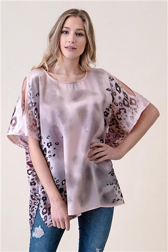 Blush Leopard Top