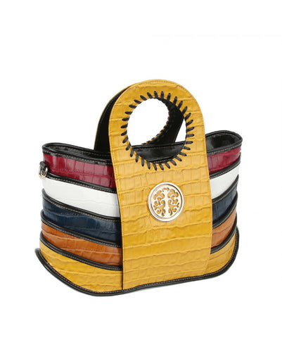 Multi Python Alligator Handbag