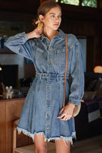Load image into Gallery viewer, Easy Going Denim Mini Dress