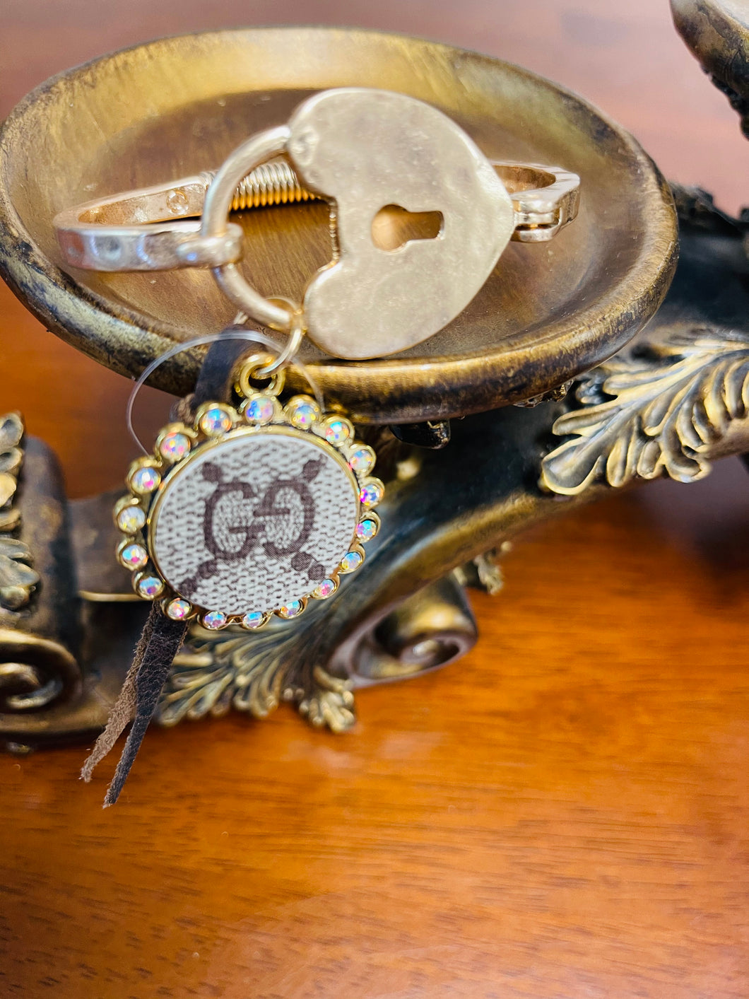 Heart Up-cycled Bracelet with Clasp