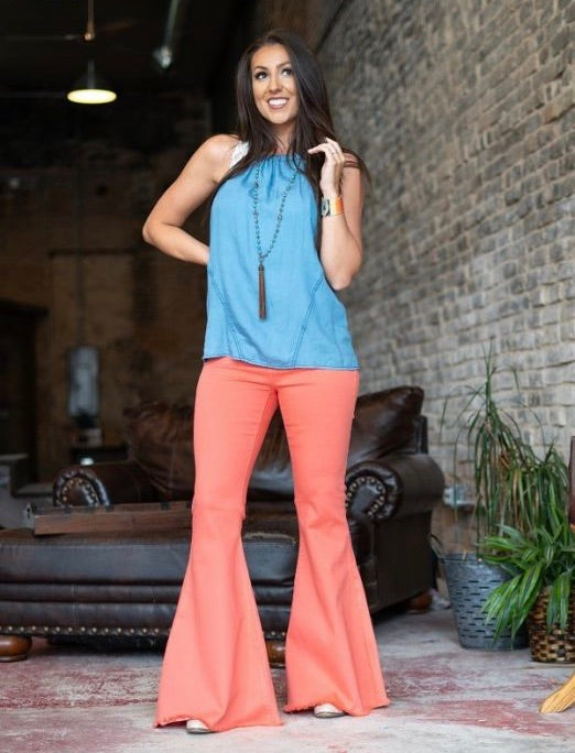 Coral Extreme Flare Jeans