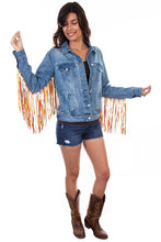 Load image into Gallery viewer, Fringe Denim Jacket