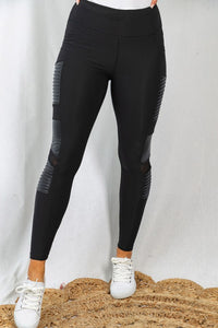 High Waisted Solid Knit Leggings