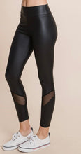 Load image into Gallery viewer, Black Leggings with Mesh