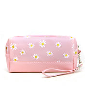 Load image into Gallery viewer, Floral Daisy Cosmetic Pouch Bag