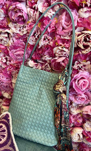 Basket Weave Designed Handbag