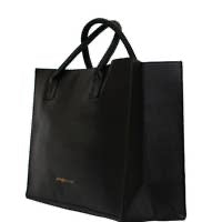 Load image into Gallery viewer, MODERN BLACK TOTE - Low Key Boujee