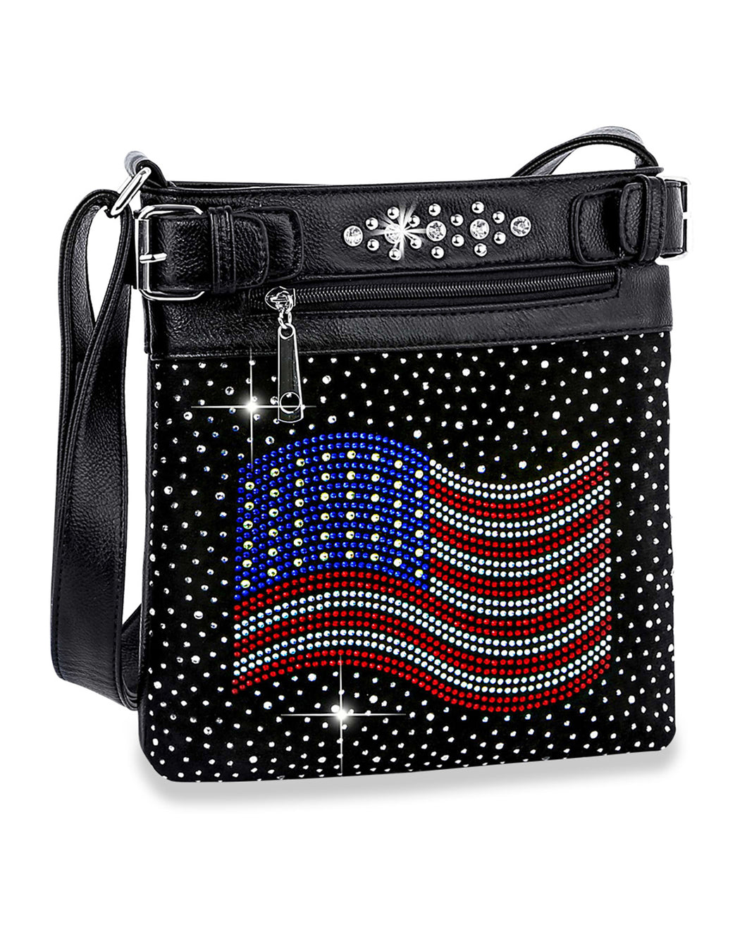 Flag Rhinestone Handbag