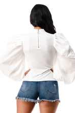 Load image into Gallery viewer, Mock Neck Front Keyhole Top