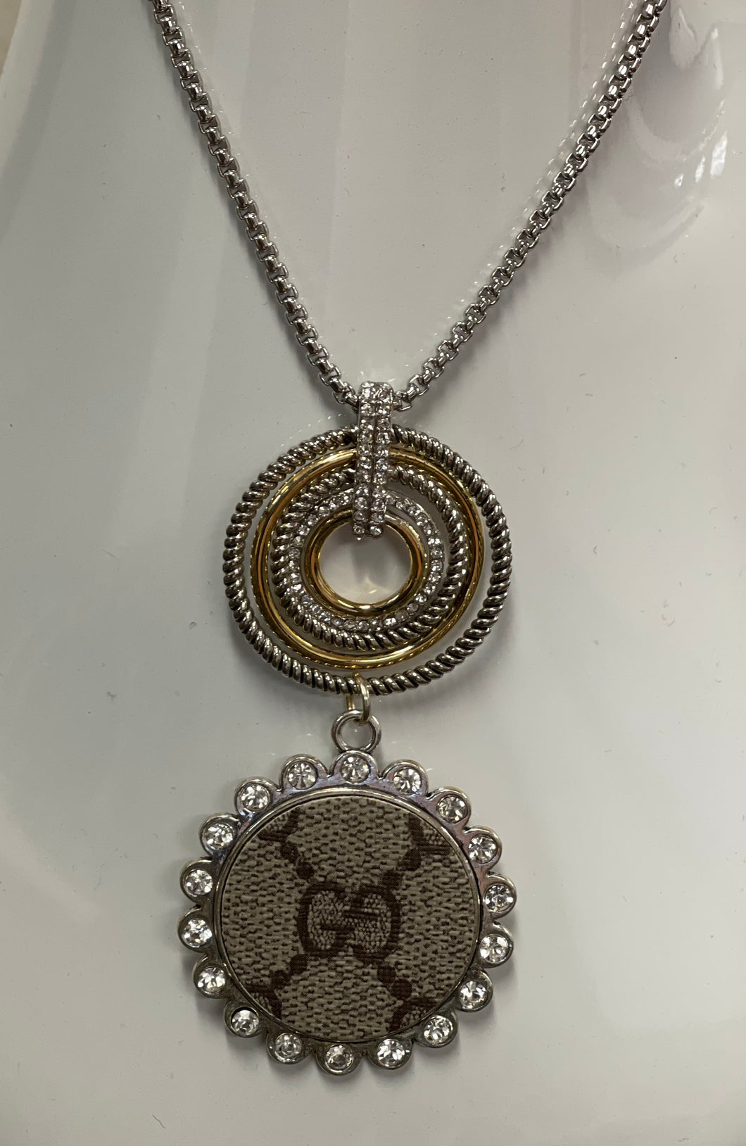 Upcycled GG Long Chain Necklace