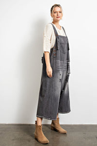 SANFORIZED WASHED DENIM OVERALLS