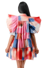 Load image into Gallery viewer, Tie Dye Balloon Flare Shirt Dress