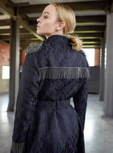 Load image into Gallery viewer, Black Embellished Coat
