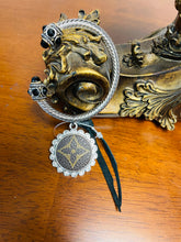 Load image into Gallery viewer, Silver Cable bracelet with upcycled charm