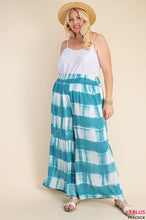Load image into Gallery viewer, SOFT STRIPE TIE DYE RAYON FABRIC SMOCK WAIST PANTS