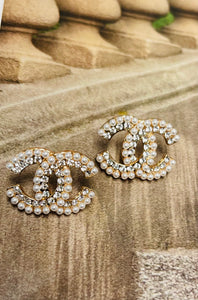 Luxury Inspired Designer CC Earrings