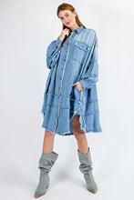 Load image into Gallery viewer, DENIM BUTTON DOWN DRESS