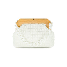 Load image into Gallery viewer, Clutch with Wood Closure and Chain Handle