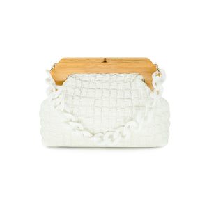Clutch with Wood Closure and Chain Handle