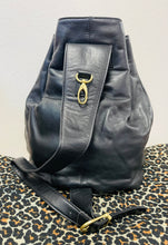 Load image into Gallery viewer, Leather Drawstring Backpack