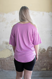 SHOULDER CUT OUT SHORT SLEEVE TEE