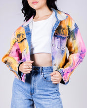 Load image into Gallery viewer, Tie Dye Print Denim Jacket