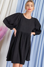 Load image into Gallery viewer, LONG SLEEVE BABYDOLL DRESS