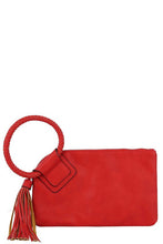 Load image into Gallery viewer, Handcufee Tassel Wristlet Clutch
