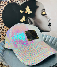 Load image into Gallery viewer, Sequin Hat with Rhinestone Brim