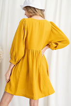 Load image into Gallery viewer, LONG SLEEVE BABYDOLL DRESS