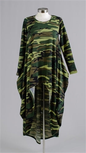 Long Sleeve Camo Top Hilo