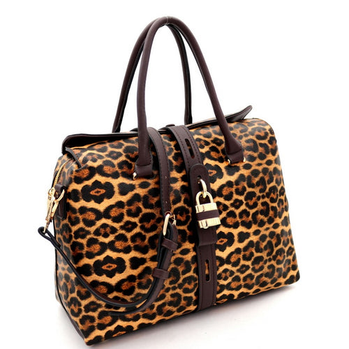 Leopard Bag with lock