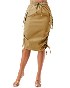 Cargo side pocket skirt