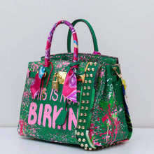 Load image into Gallery viewer, GREEN GENUINE LEATHER BAG, NOT A BIRKIN