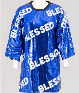 Blessed Allover Sequin Tunic Dress