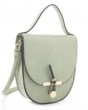 Leatherette Messenger Bag