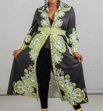 Load image into Gallery viewer, Jewel Collar Button Down Printed Dress