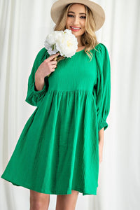 LONG SLEEVE BABYDOLL DRESS