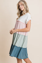 Load image into Gallery viewer, BLUSH COLOR BLOCK DRESS