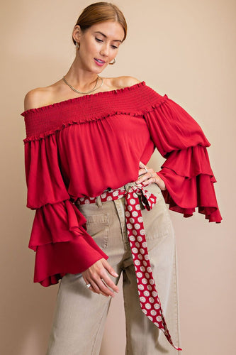 SUNNY STORY OFF THE SHOULDER TOP