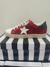 Load image into Gallery viewer, RED SEQUIN STAR SNEAKER