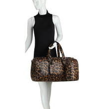 Load image into Gallery viewer, Leopard Over Sized Travel Duffle Bag with Small Bag Inside