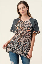 Load image into Gallery viewer, Sheer Knit Leopard Top