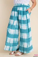 Load image into Gallery viewer, SOFT STRIPE TIE DYE RAYON FABRIC SMOCK WAIST PANTS
