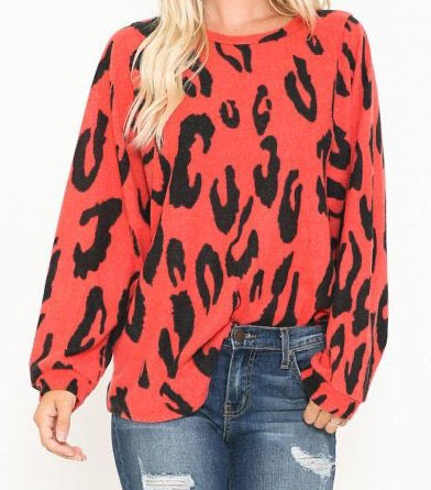 Soft Animal Print Sweater