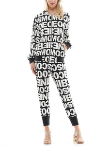 PRINT HOODED JACKET
