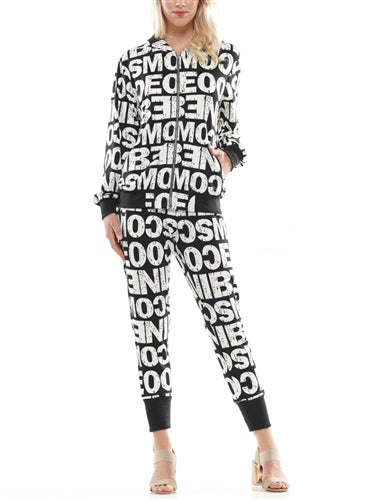 PRINT JOGGER PANTS